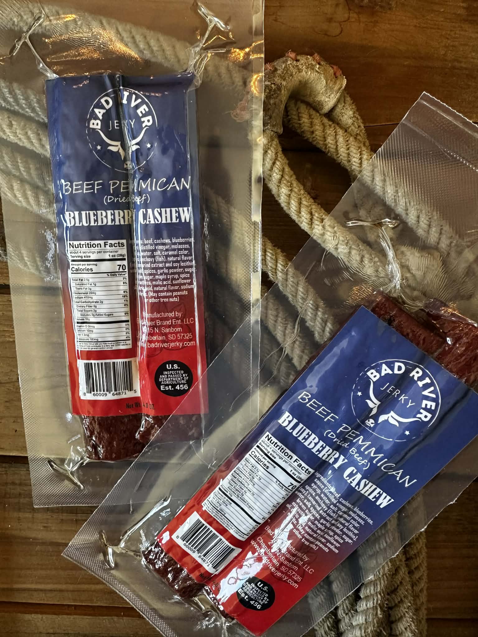 Blueberry cashew pemmican – packaged small-batch product