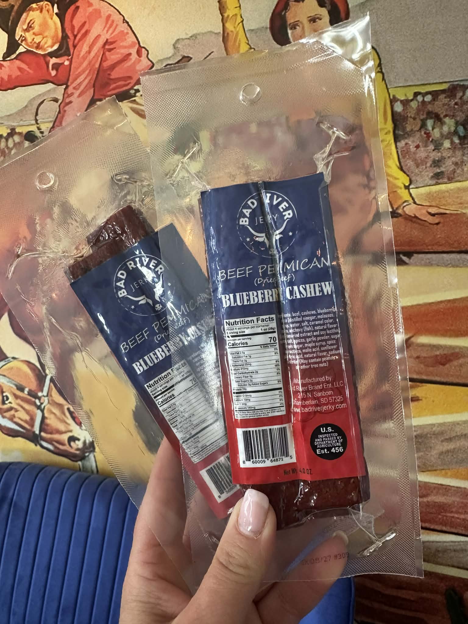 Blueberry cashew pemmican – rich, creamy high-protein snack