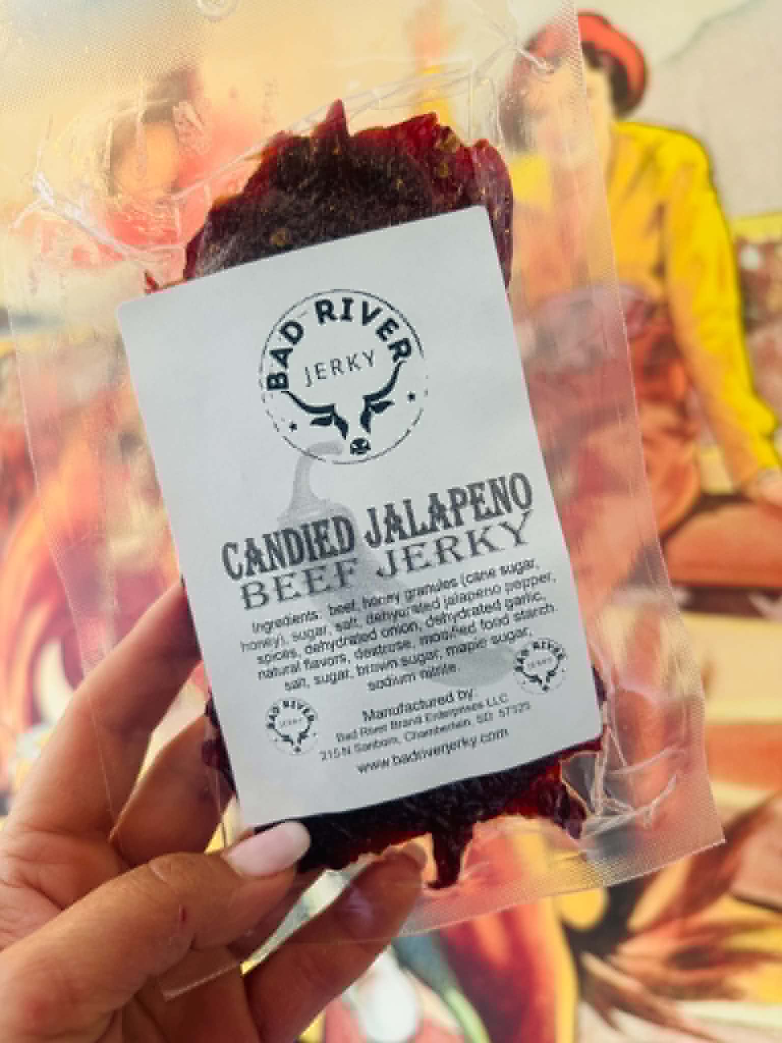 Candied Jalapeno Beef Jerky | 3oz Hand Torn Pieces