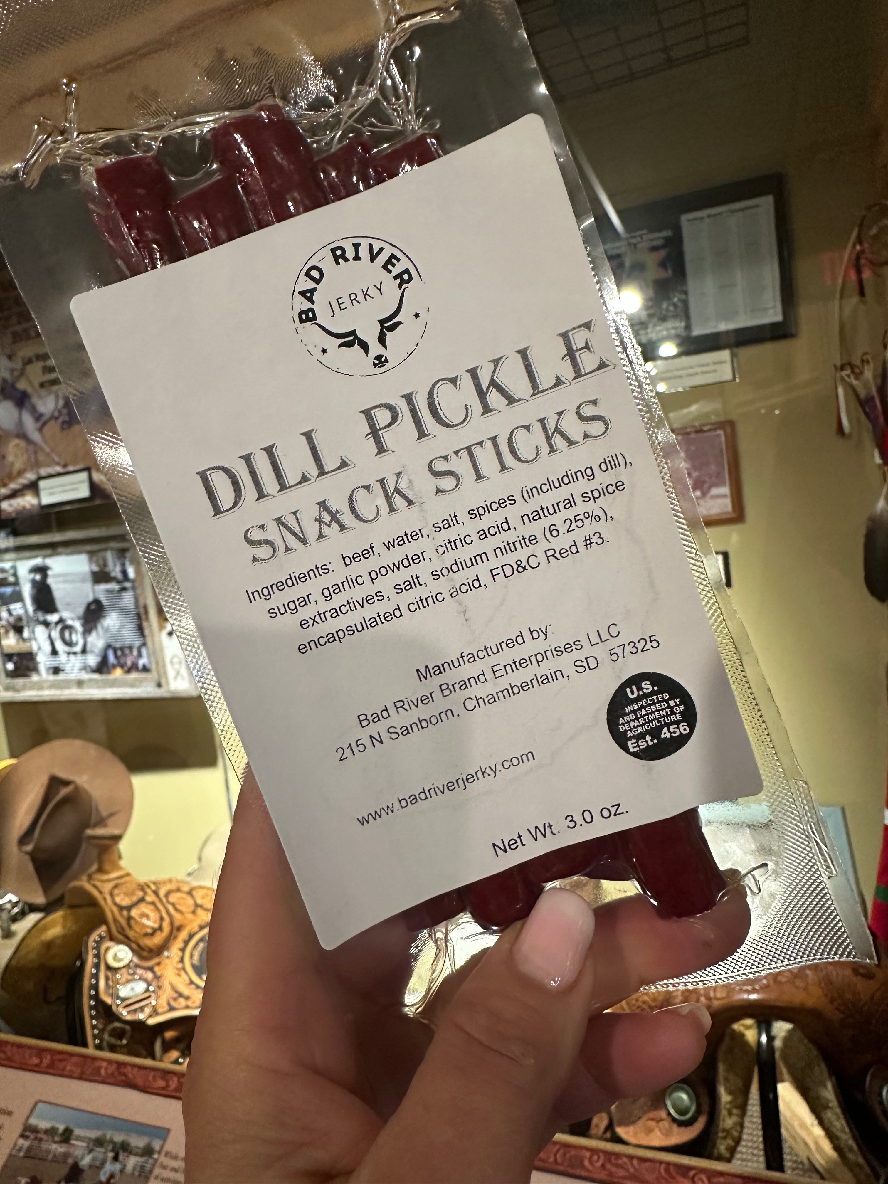 Dill pickle beef snack sticks – tangy high-protein meat snack