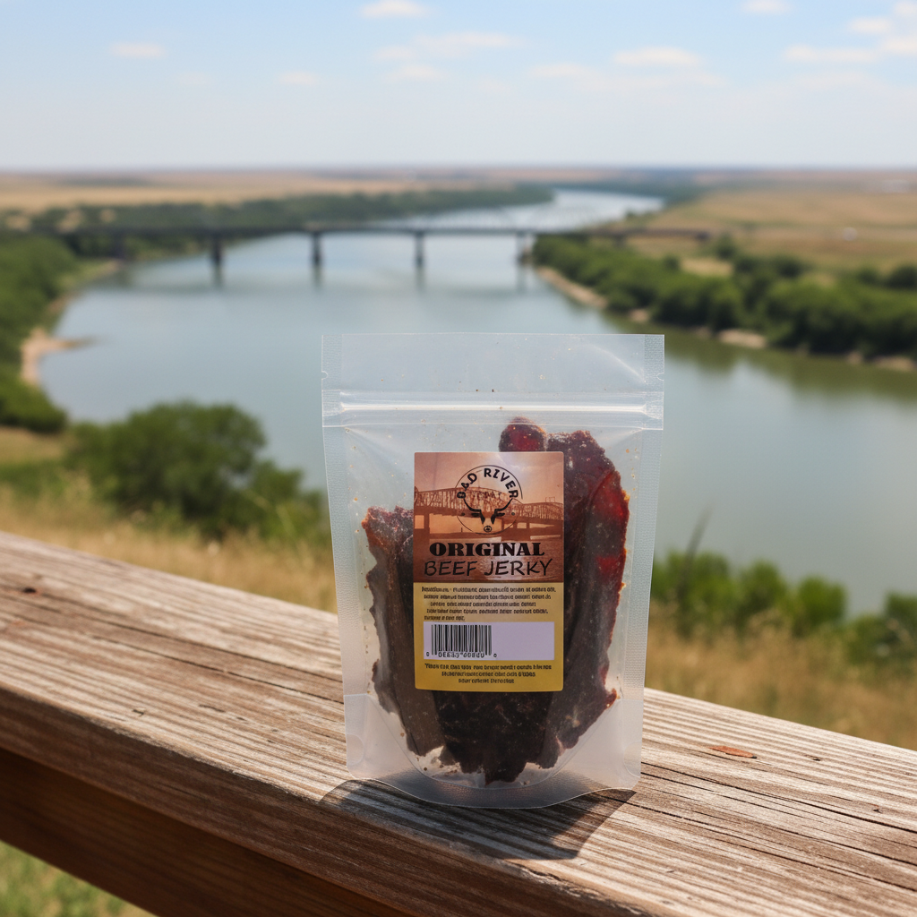 Original beef jerky pieces – rich, traditional high-protein beef snack