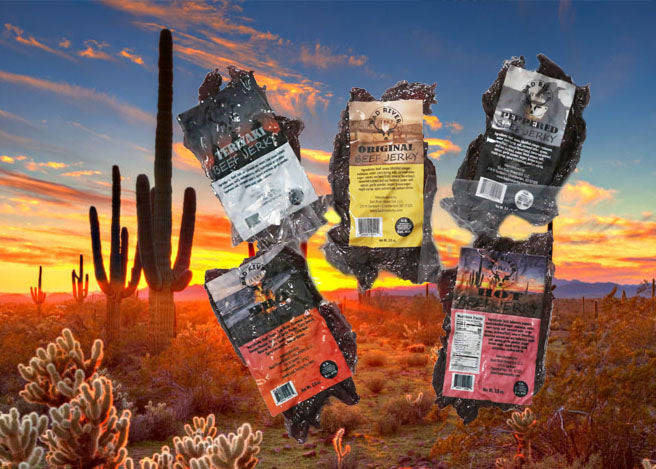 Teriyaki beef jerky pieces – packaged small-batch jerky product